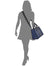 DKNY Women Blue Printed Handbag