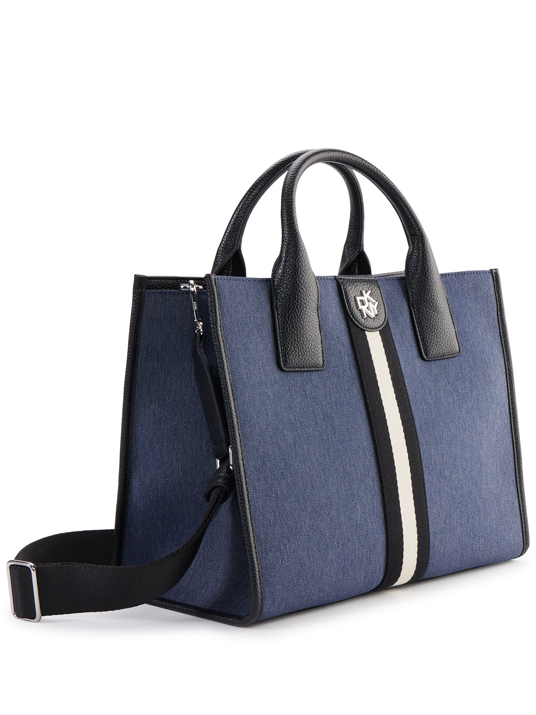 DKNY Women Blue Printed Handbag