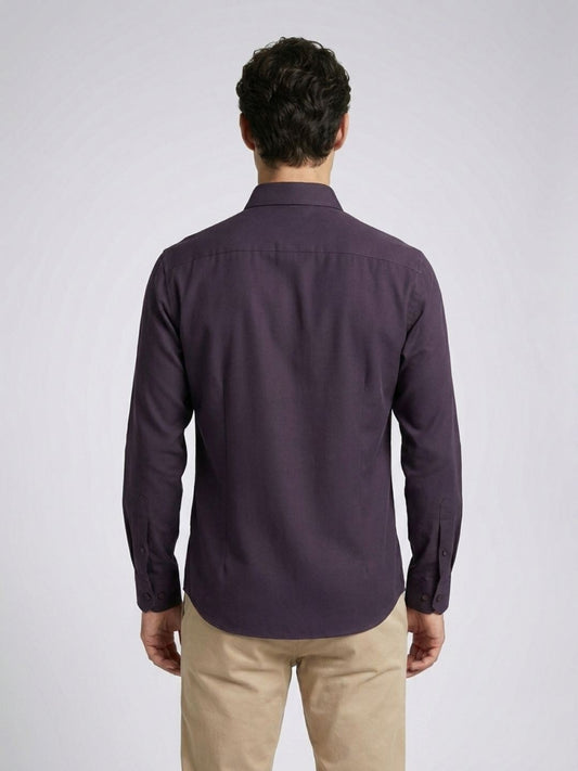Amit Arora Men Purple Embellished Slim Fit Shirt