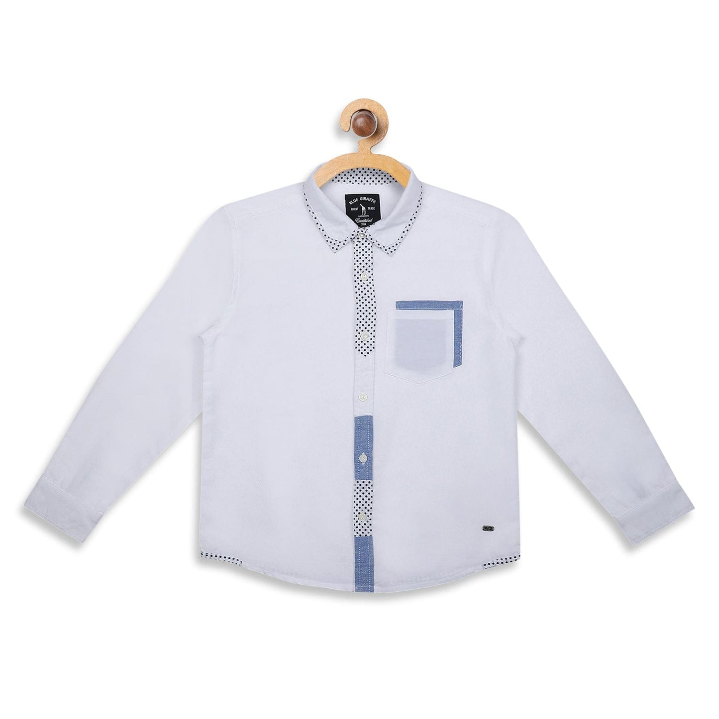 Blue Giraffe Boys Shirt