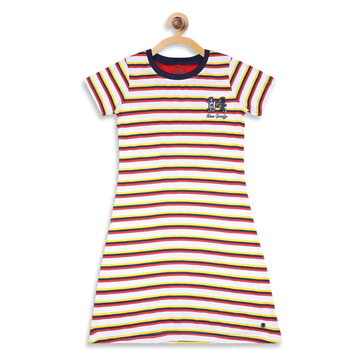 Blue Giraffe Girls Dress