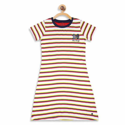 Blue Giraffe Girls Dress