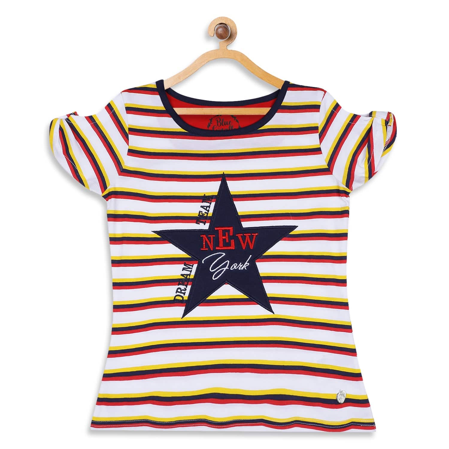 Blue Giraffe Girls Tshirt