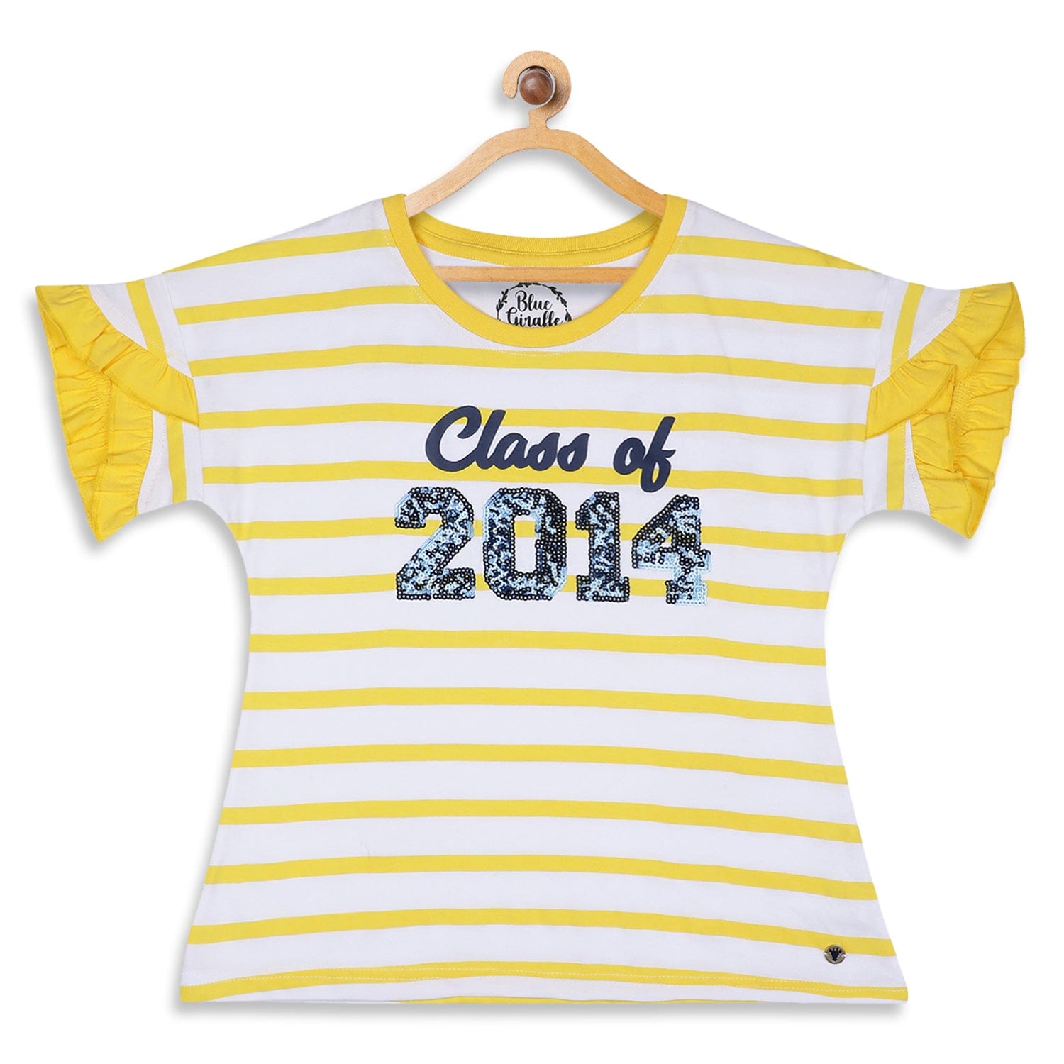 Blue Giraffe Girls Tshirt