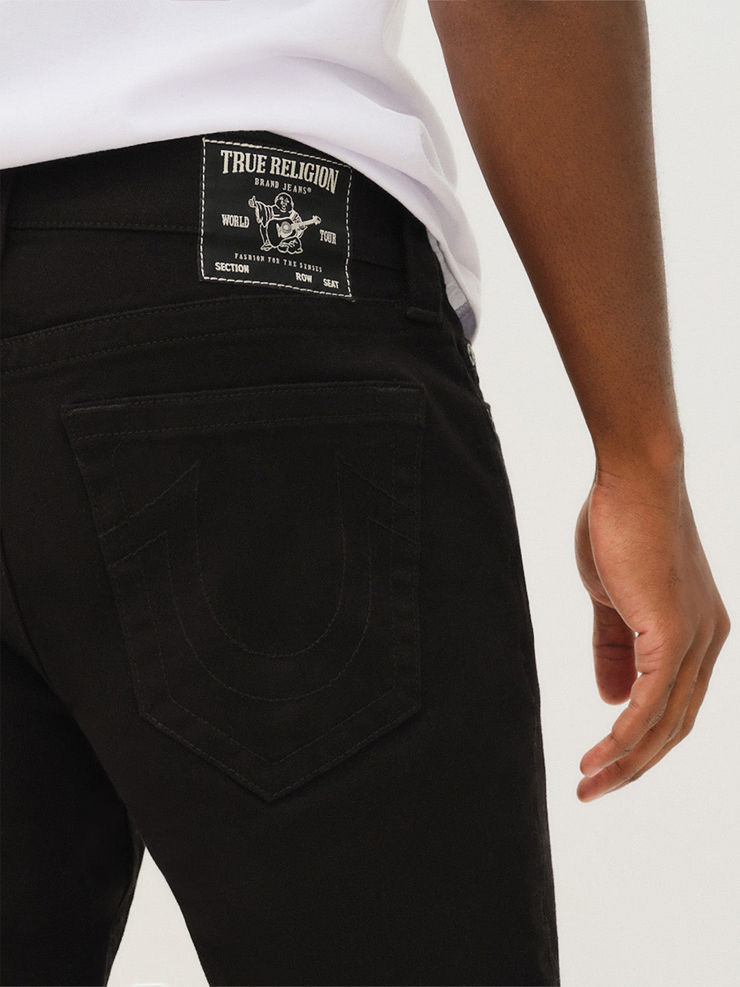 TRUE RELIGION Men Black SN Slim Fit Jeans