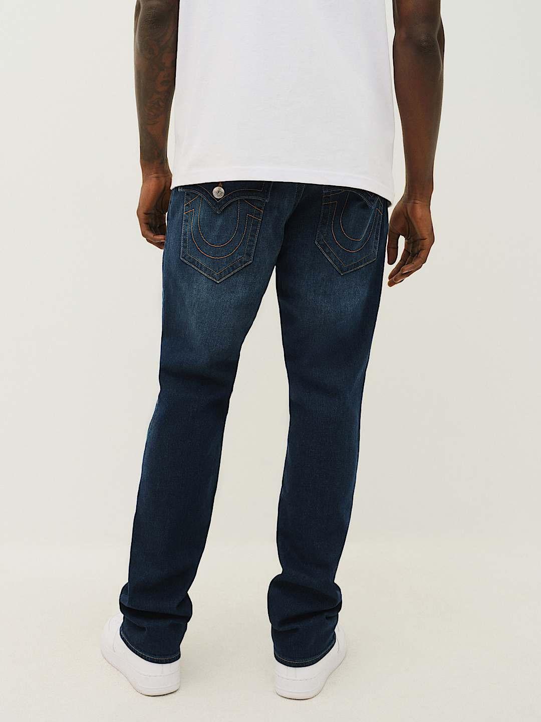 True Religion Men SN Ricky Straight Fit Dark Wash Jeans