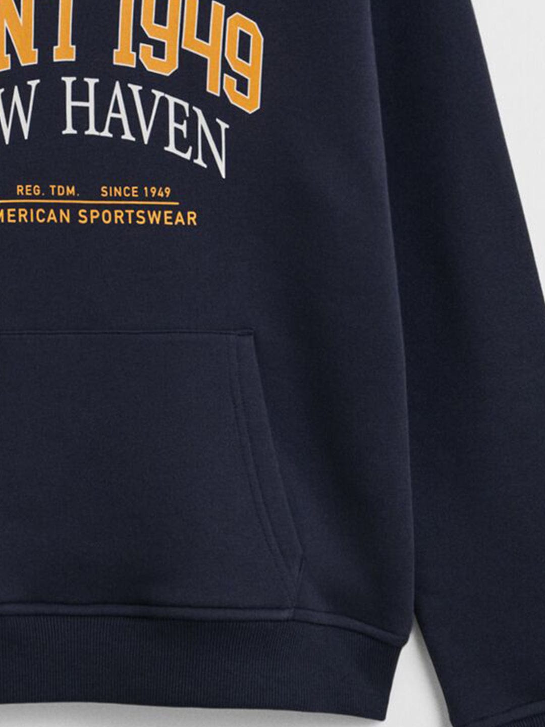 Gant Boys Blue Graphic Hooded Sweatshirt