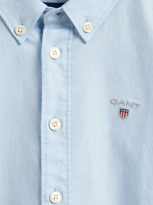 Gant Boys Blue Solid Collar Shirt