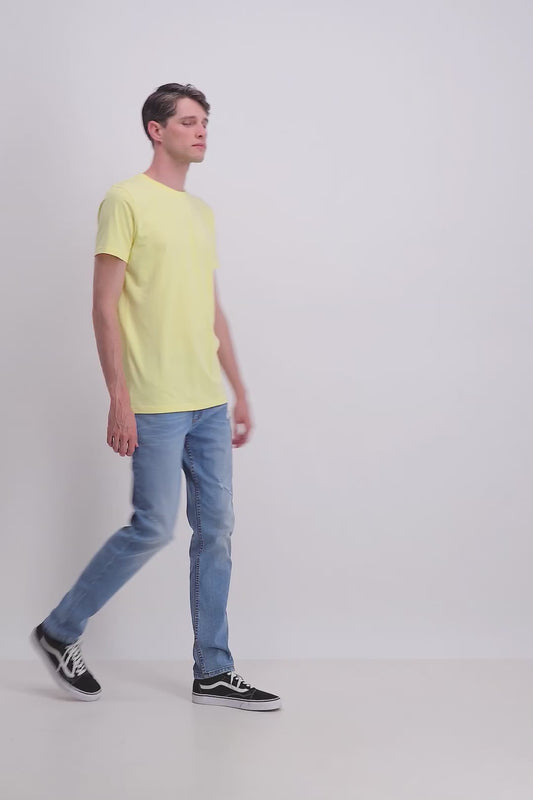 Lindbergh Men Solid Round Neck Tshirt