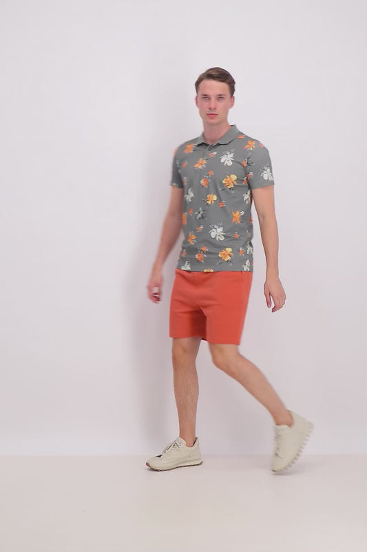 Lindbergh Men Printed Polo Tshirt