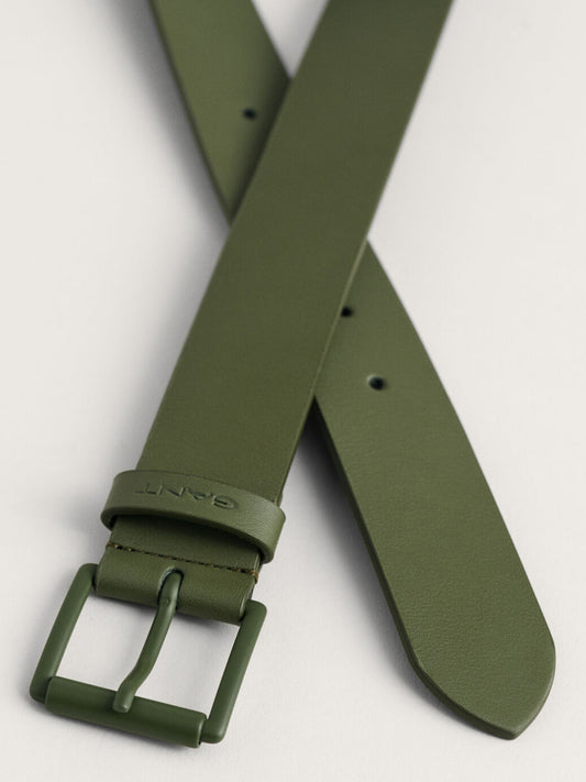 Gant Men Green Solid Belt