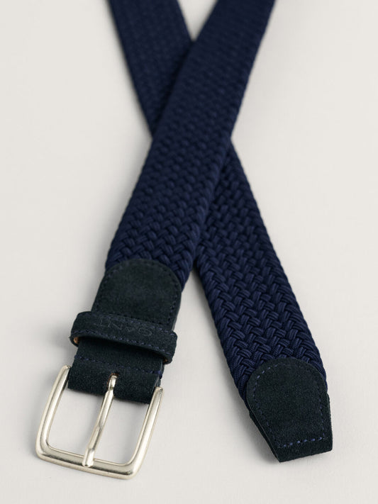 Gant Men Navy Blue Solid Belt