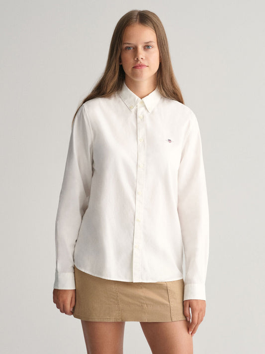 Gant Kids White Fashion Regular Fit Shirt
