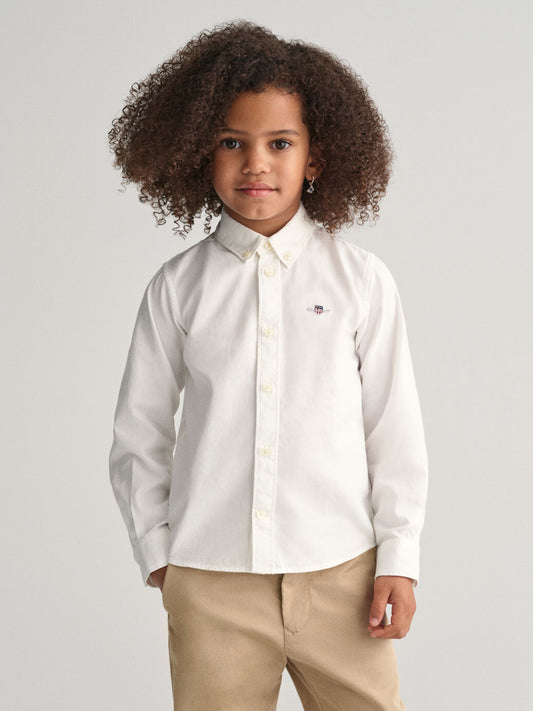 Gant Kids White Fashion Regular Fit Shirt