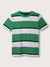 Gant Kids Green Striped Relaxed Fit T-Shirt