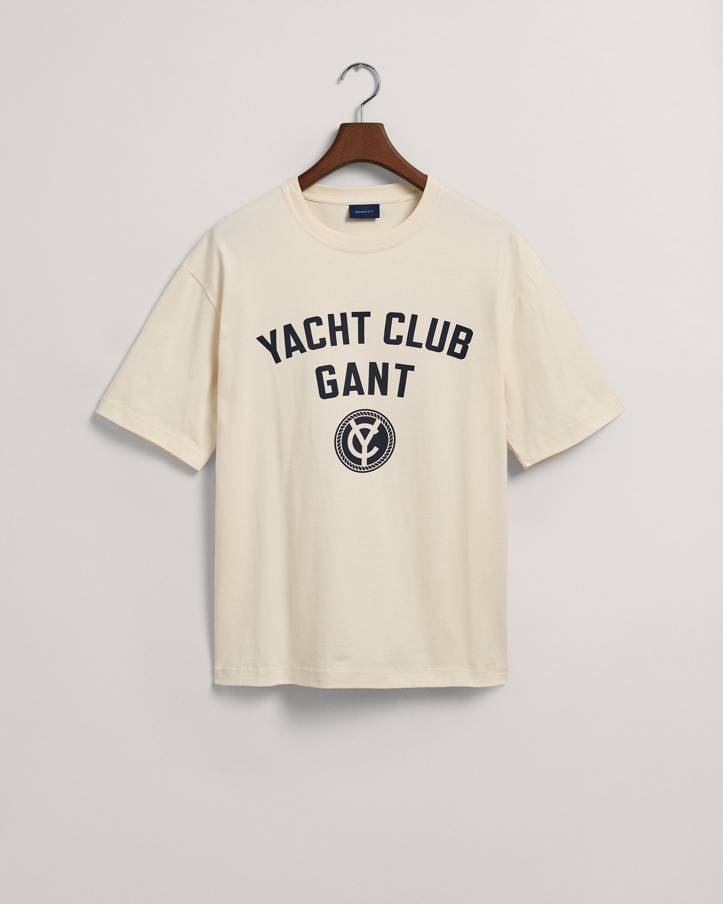 Gant Cream Yacht Logo Regular Fit T-Shirt