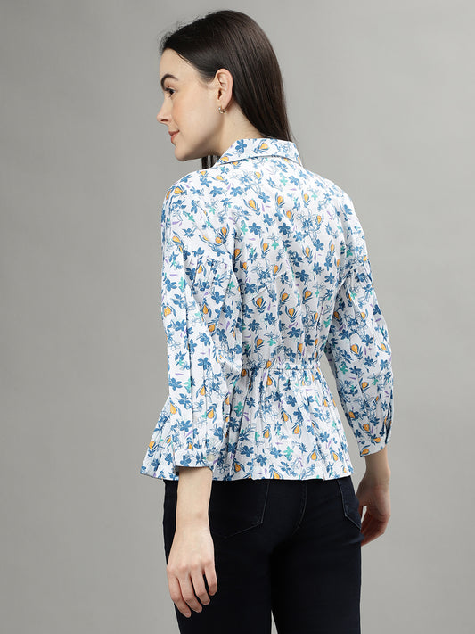 Elle Multi Fashion Floral Printed Regular Fit Shirt