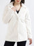 Centrestage Women Solid Notched Lapel Full Sleeves Overcoat