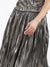 Centre Stage Women Copper Self-Design Flared Skirt