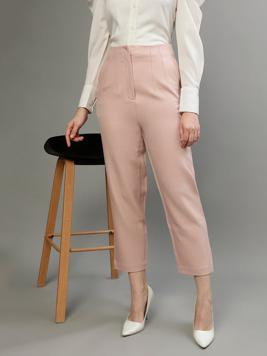 Centre Stage Women Solid Slim Fit Trouser
