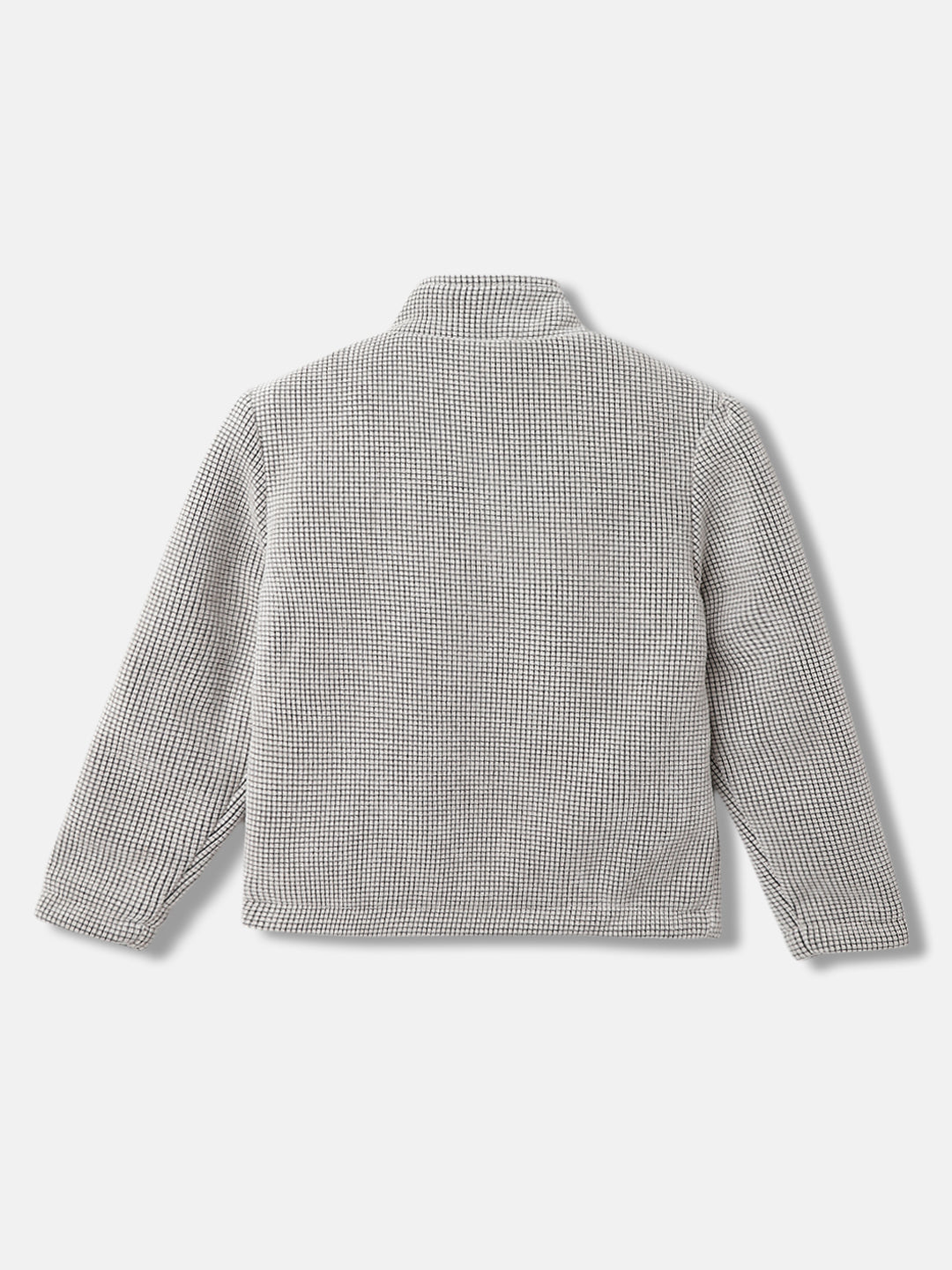 Elle Girls Checked Full Sleeves Round Neck Blazer