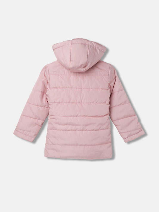 Elle Girls Solid Full Sleeves Stand Collar Jacket