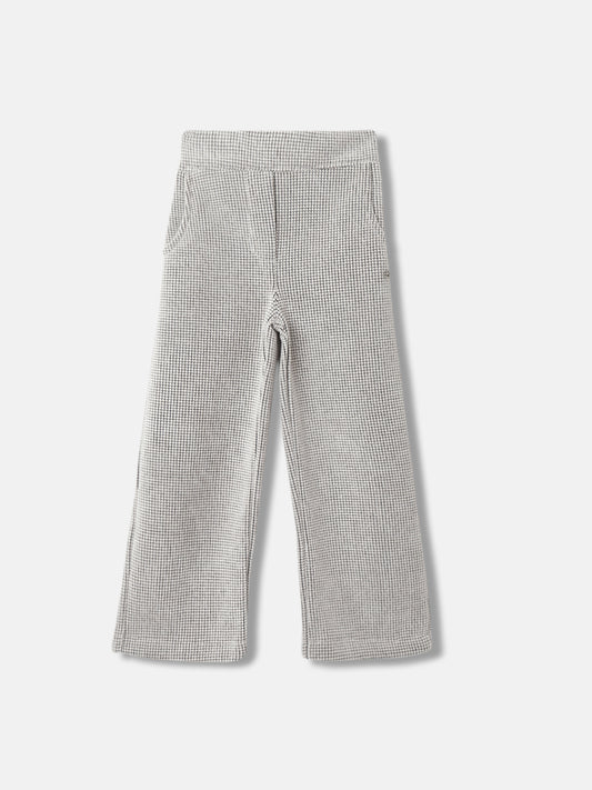 Elle Girls Checked Flared Trouser