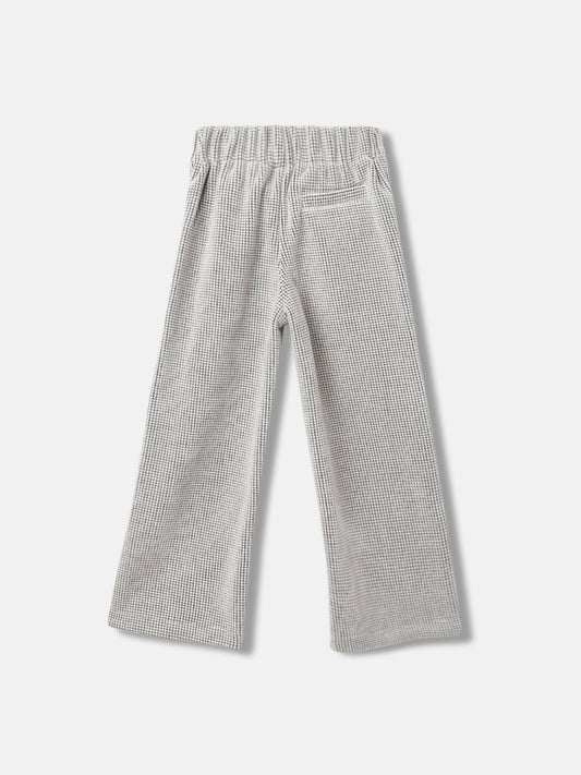 Elle Girls Checked Flared Trouser