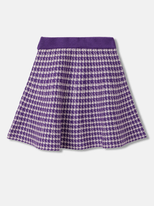Elle Girls Printed Fit and Flare Skirt