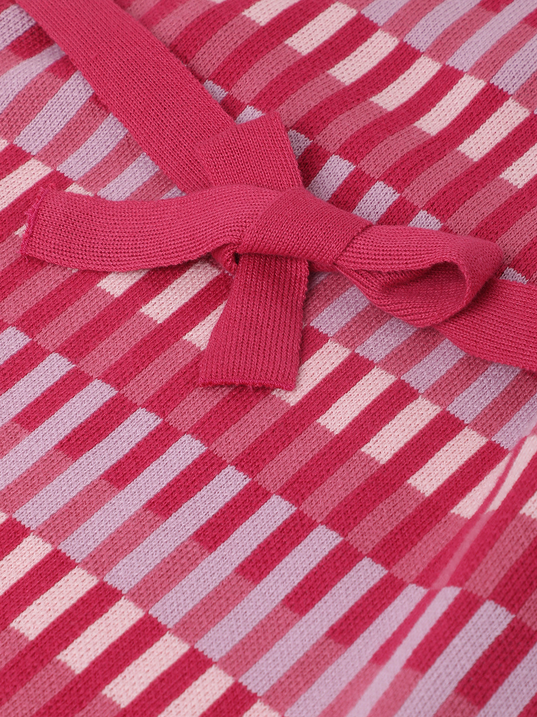 Elle Girls Printed Full Sleeves Turtle Neck Dress