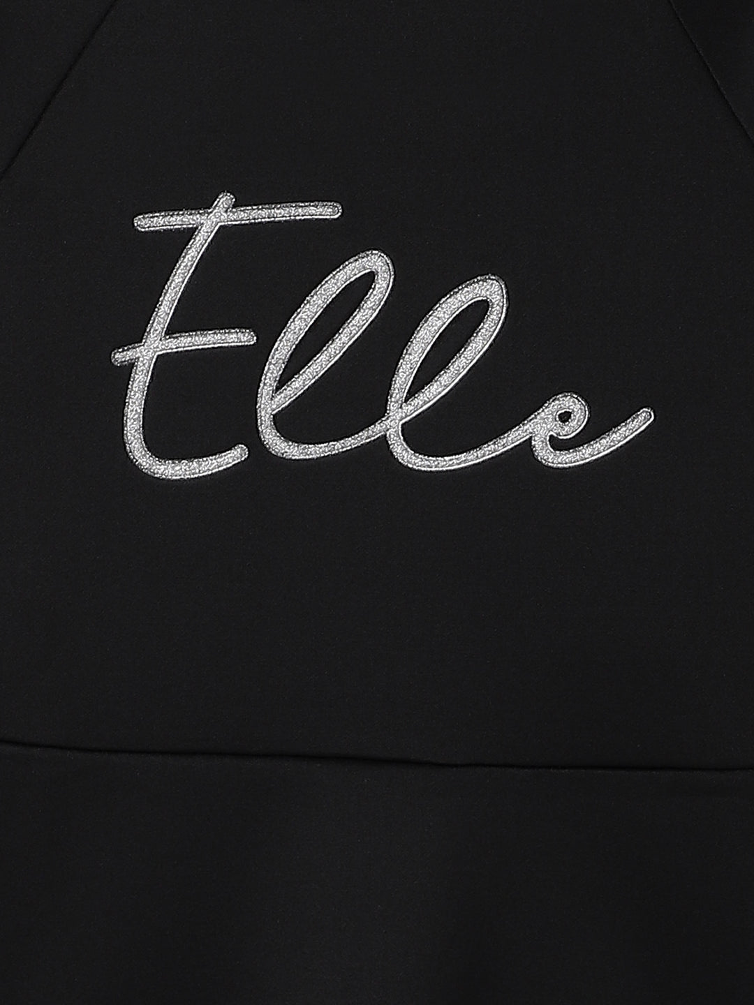 Elle Girls Solid Full Sleeves Round Neck Dress