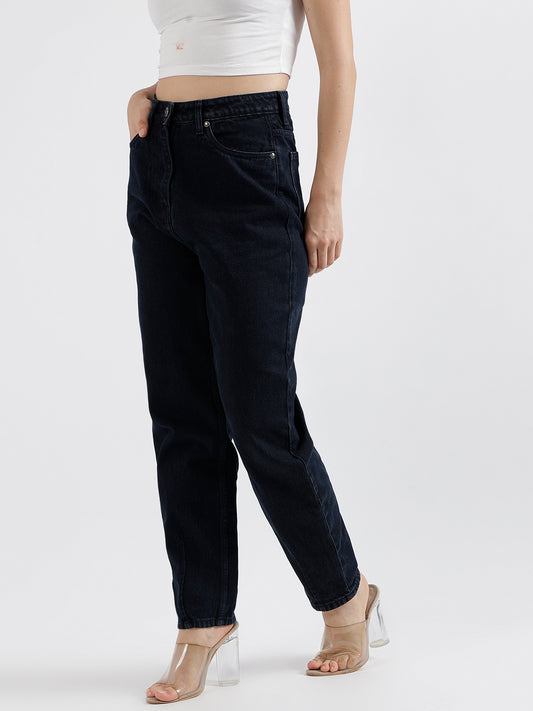 Elle Women Solid Relaxed Fit Jeans