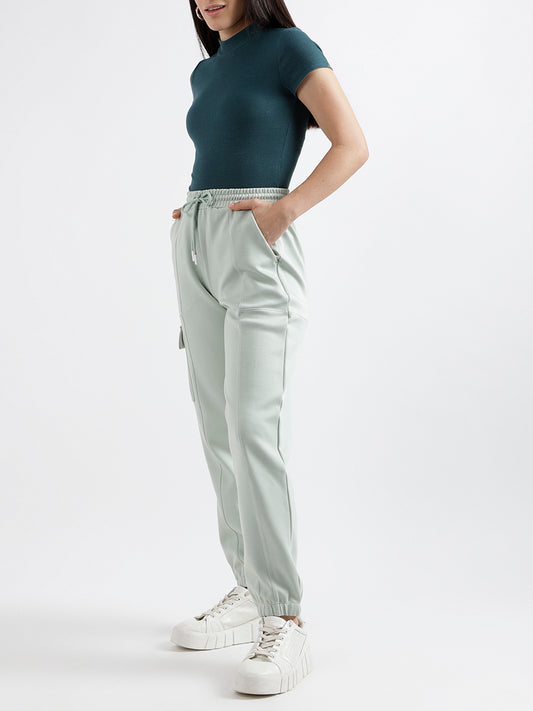 Elle Women Solid Relaxed Fit Sweatpant