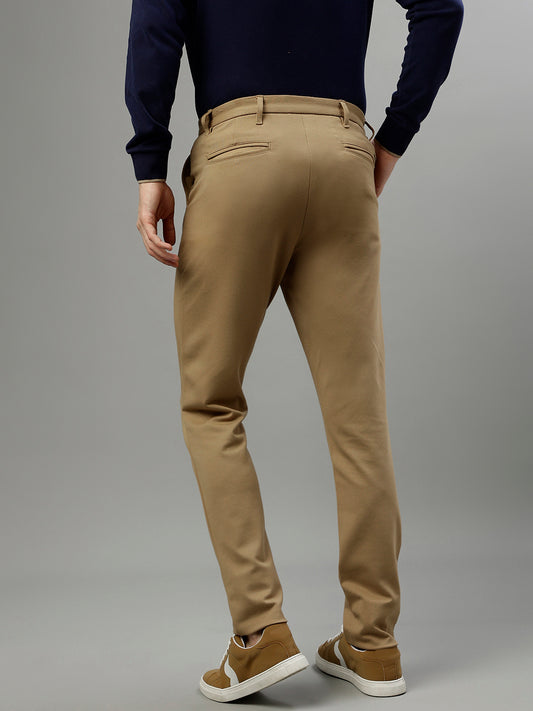 Iconic Men Solid Slim Fit Trouser