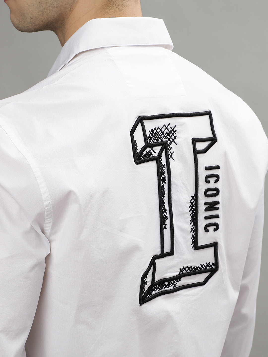 Iconic White Fashion Regular Fit Shirt