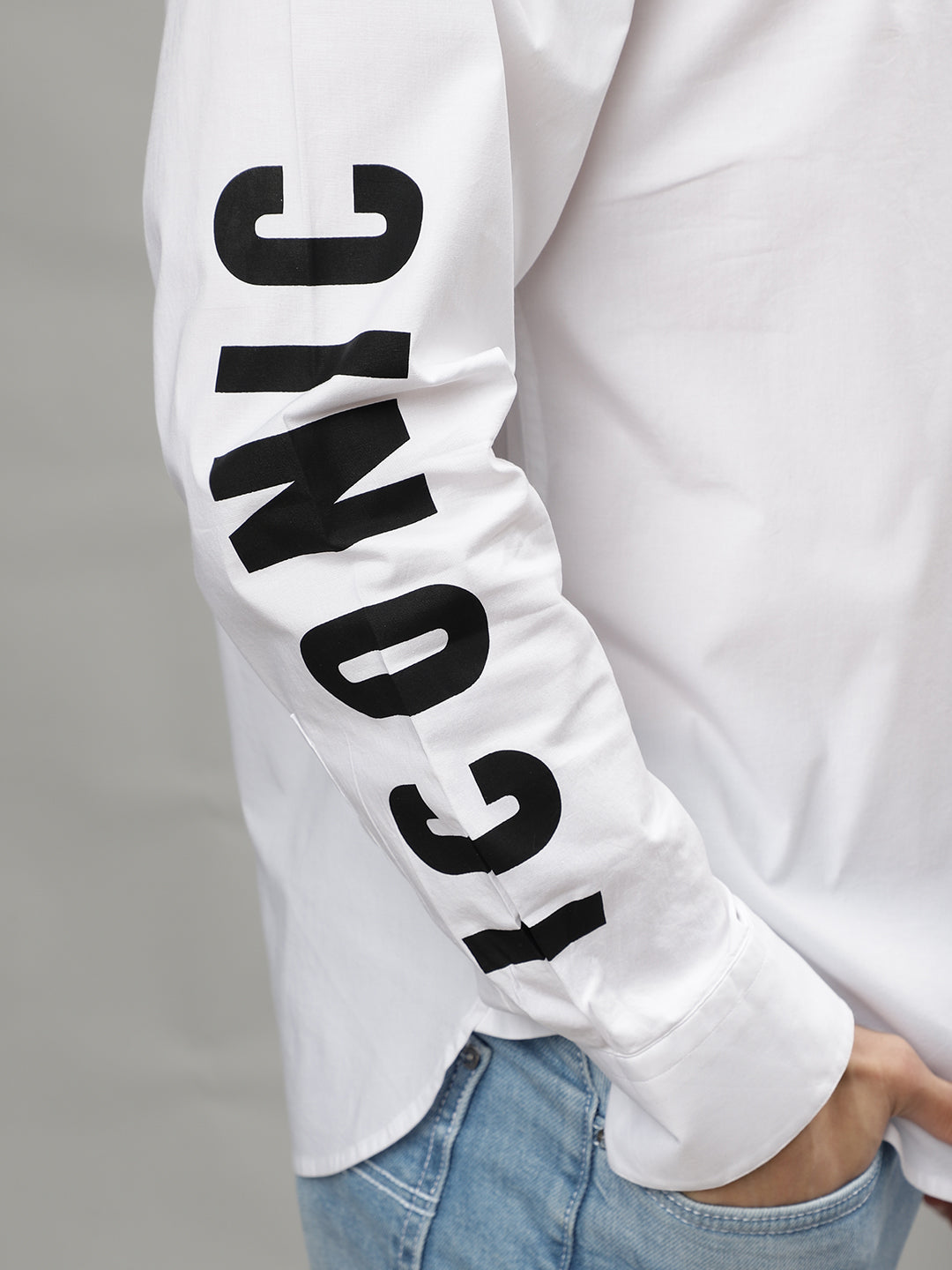 Iconic White Fashion Regular Fit Shirt