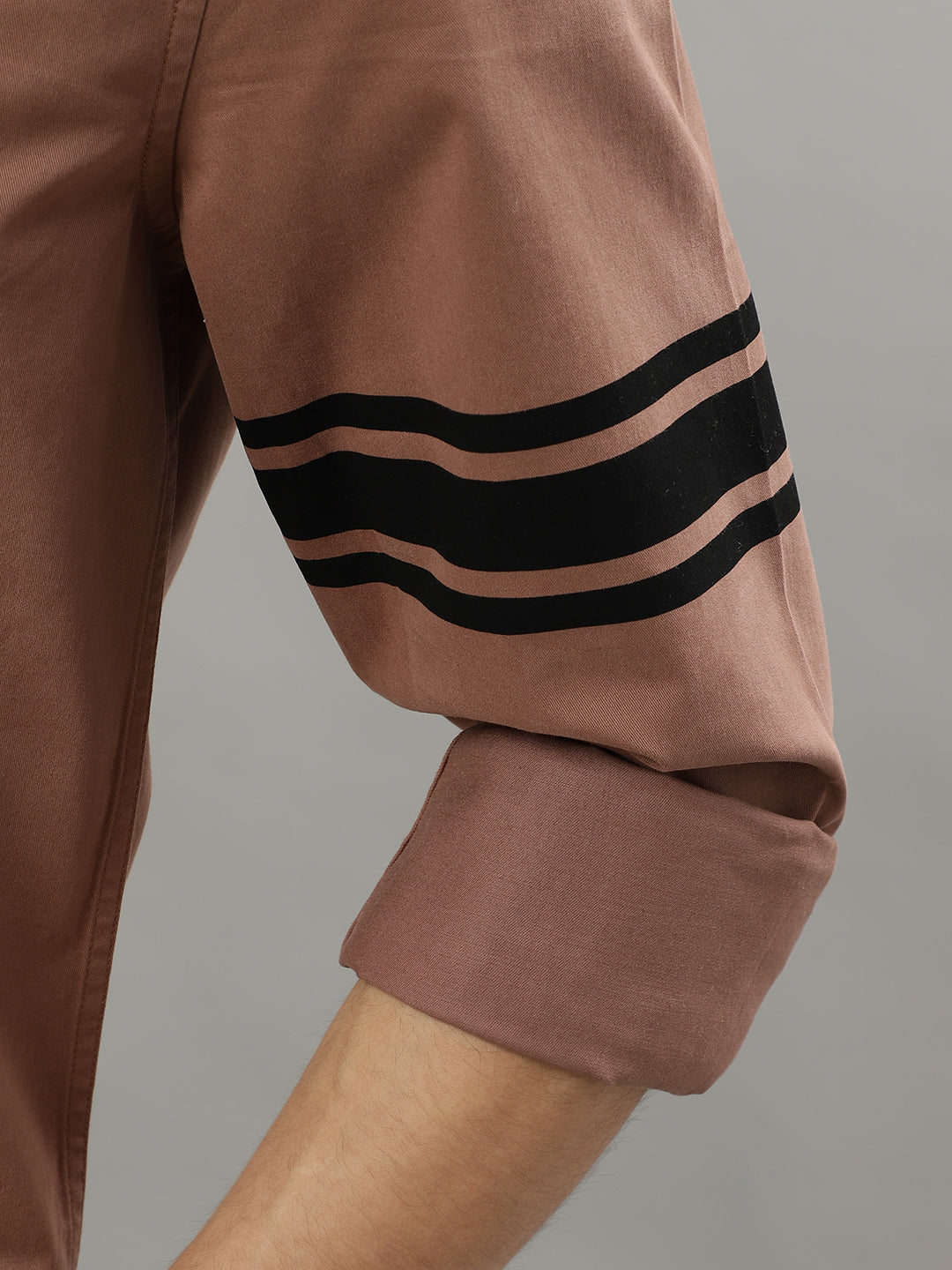 Iconic Dusty Pink Fashion Logo Regular Fit Shirt