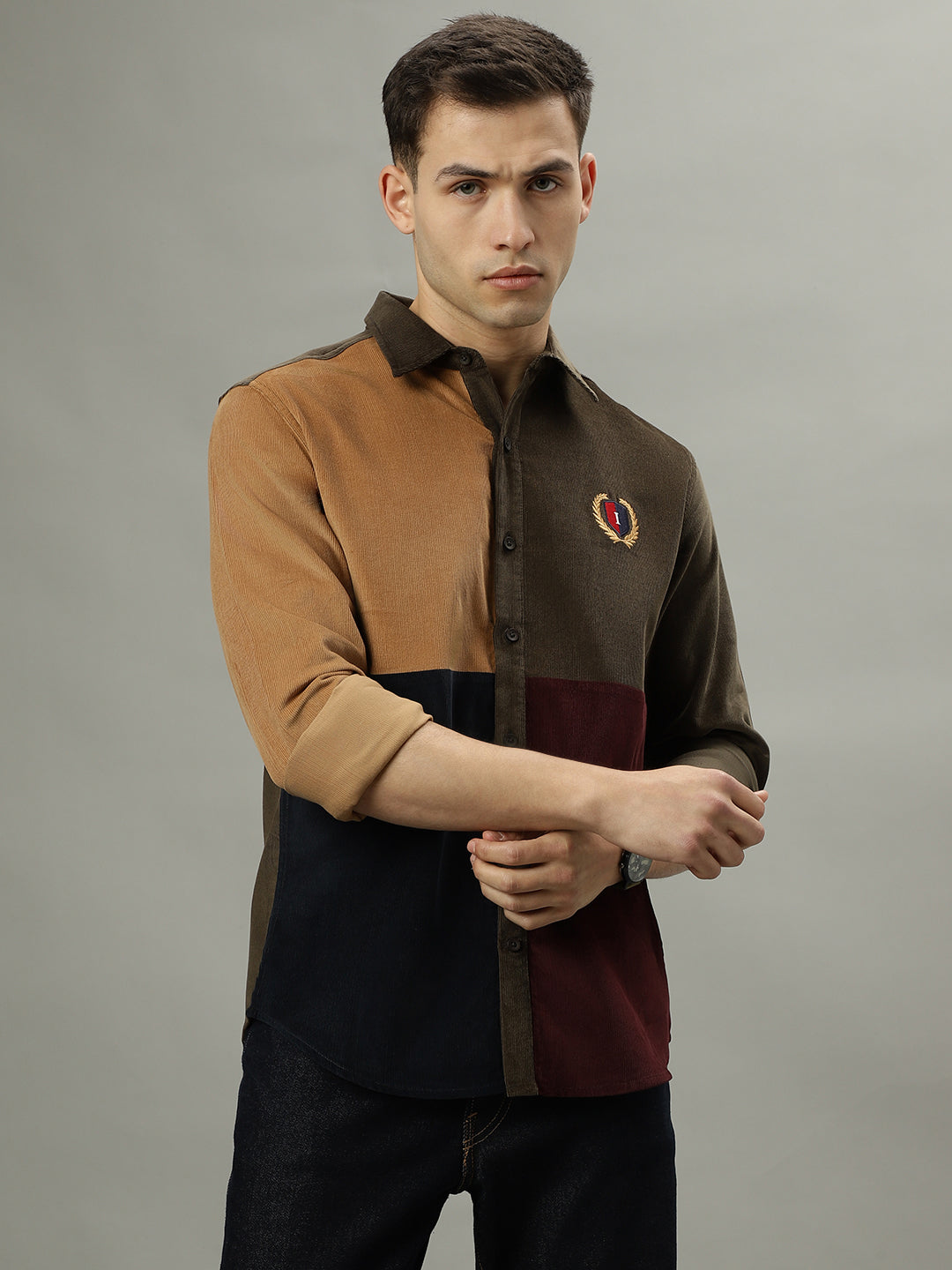 Iconic Multi Color Fashion Regular Fit Shirt