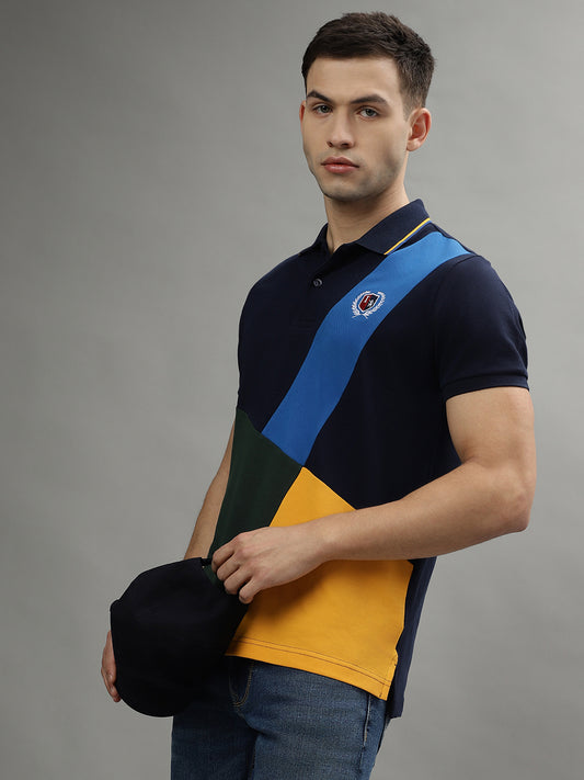 Iconic Multi Color Fashion Regular Fit Polo T-Shirt