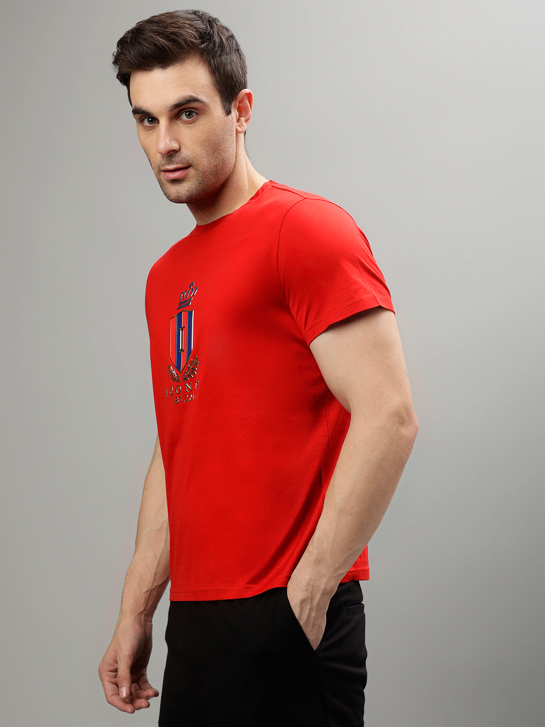 Iconic Red Fashion Regular fit T-Shirts