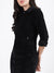 Iconic Women Solid Collar Full Sleeves Jacket