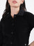 Iconic Women Solid Collar Full Sleeves Jacket