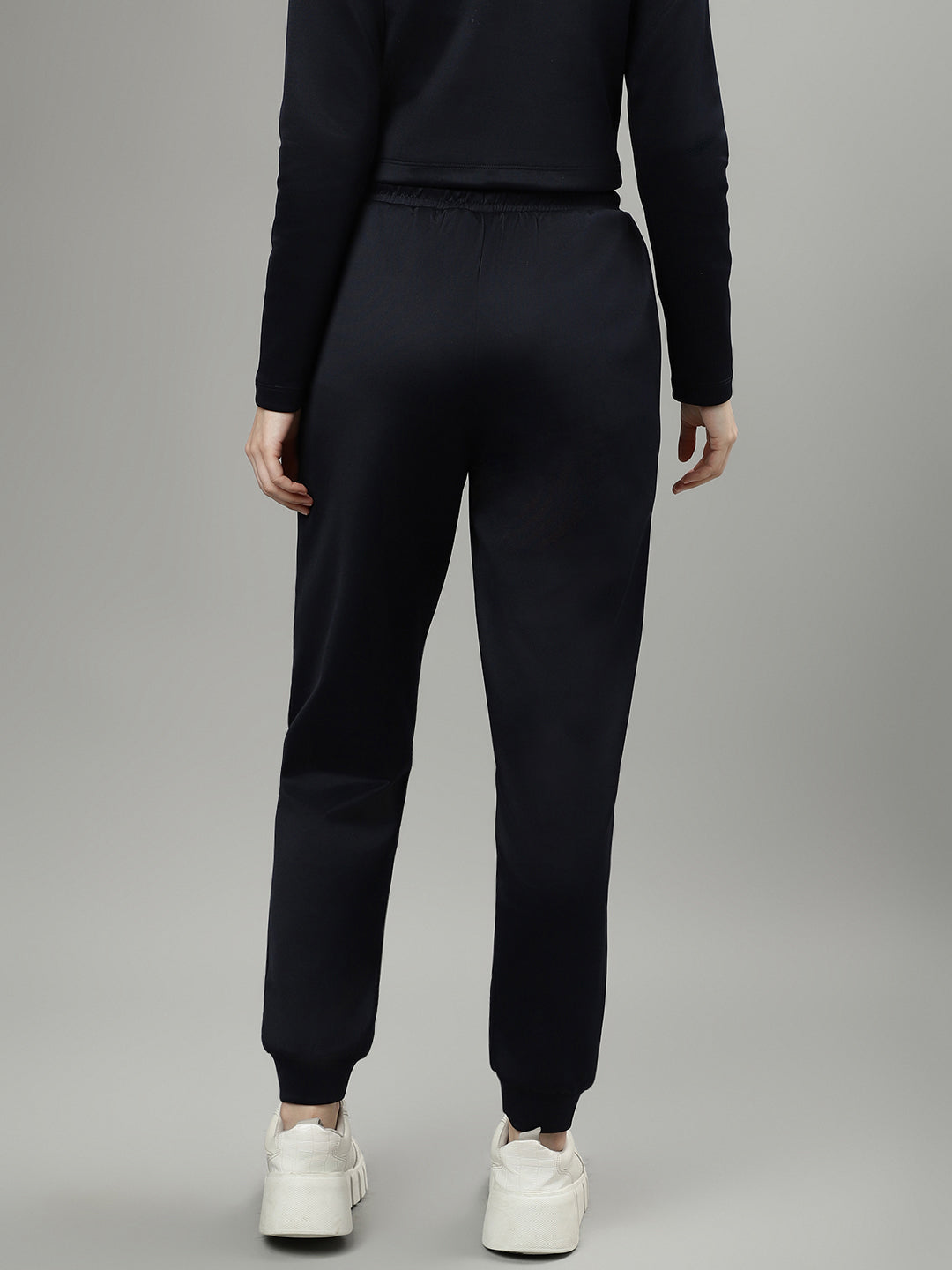 Iconic Women Navy Blue Regular Fit Joggers