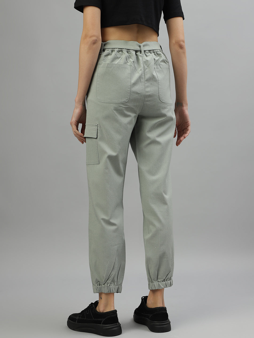 Iconic Women Solid Regular Fit Track Pants