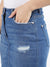 Iconic Women Blue Solid Slim Fit Skirt