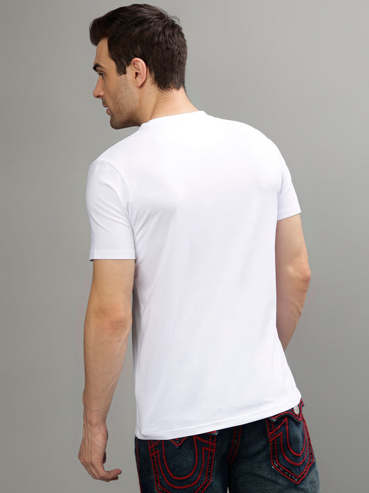 True Religion White Fashion Printed Regular fit T-Shirts