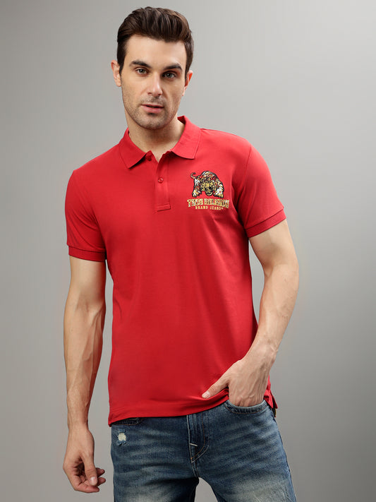 True Religion Red Fashion Regular fit T-Shirts