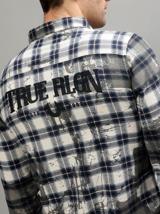 True Religion Multi Fashion Checked Regular fit Shirts