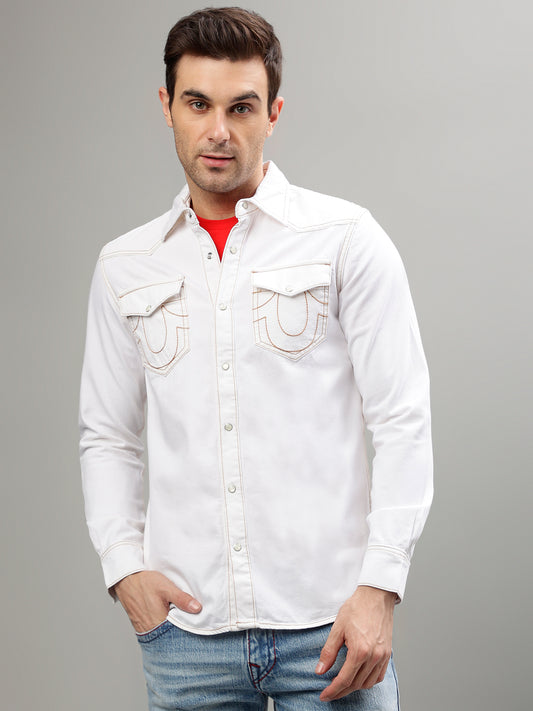 True Religion White Fashion Regular fit Shirt