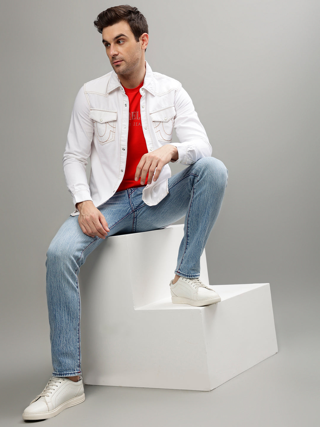 True Religion White Fashion Regular fit Shirt